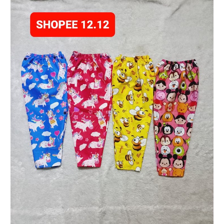 Celana panjang anak usia 1-12thn. motif karakter. celana kolor. Grosir celana kolor