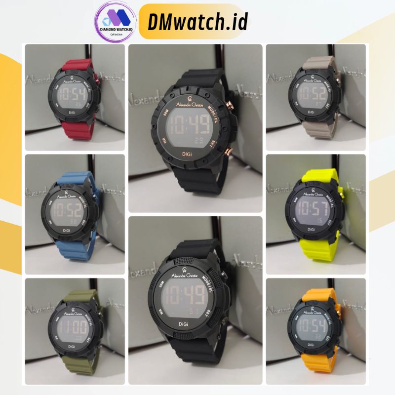 Jam Tangan Pria Digital Alexandre Christie AC9367 AC 9367 ORIGINAL Alexander Christie Garansi Resmi 