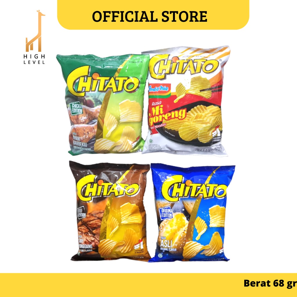 

All Varian Chitato 68Gr Sapi Panggang Ayam Berbekiu Original Flavour Mie Goreng