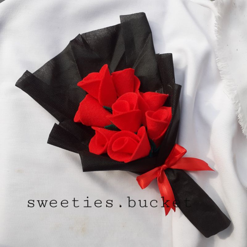 Buket Bunga Flanel||Buket Mawar Palsu||Bunga Flanel Murah||Buket Bunga Flanel Wisuda