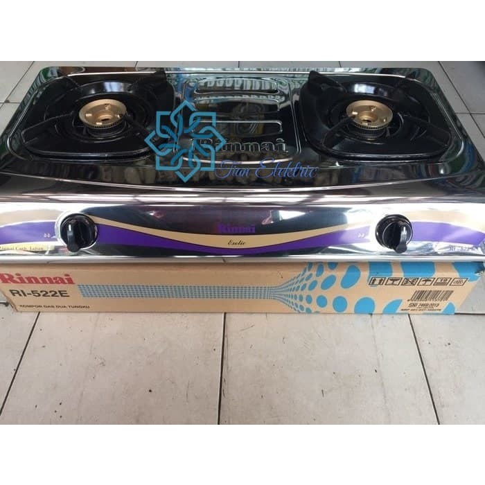 Rinnai Ri-522E Kompor Gas Dua Tungku