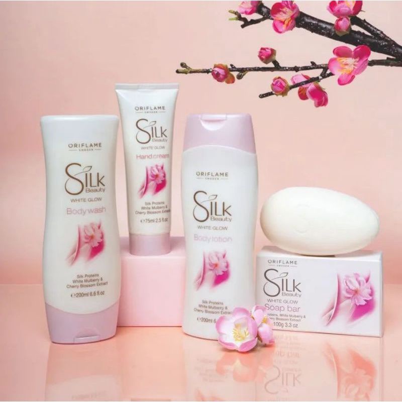 Silk Beauty White Glow Body Lotion/Hand Cream/Body Wash/Soap Bar