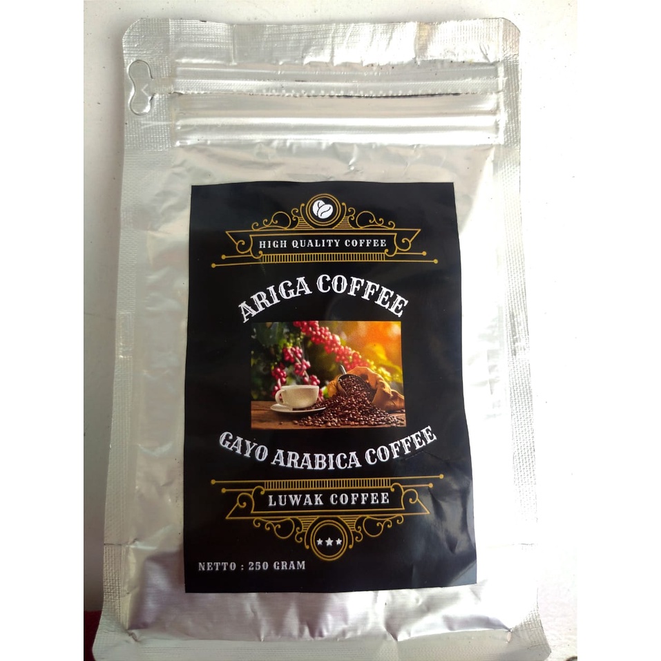 

ARIGA COFFE/ KOPI LUWAK ARABICA MURNI/KOPI ACEH GAYO/KOPI MURNI/HARGA MURAH RASA MEWAH