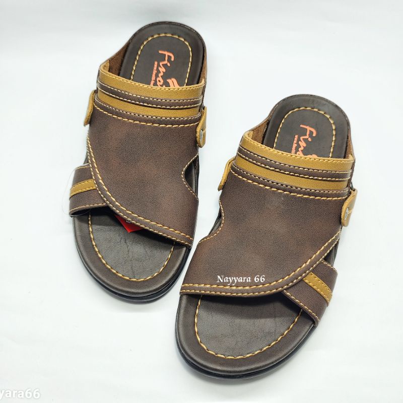 sandal pria Finotti bpz 08 sandal kulit sandal selop slide