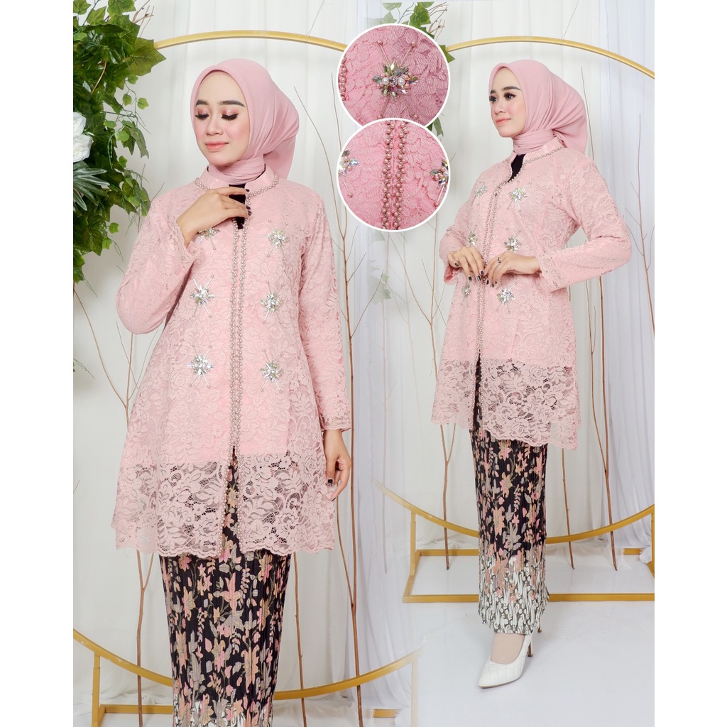 ATASAN KEBAYA BRUKAT PAYET CANTIK