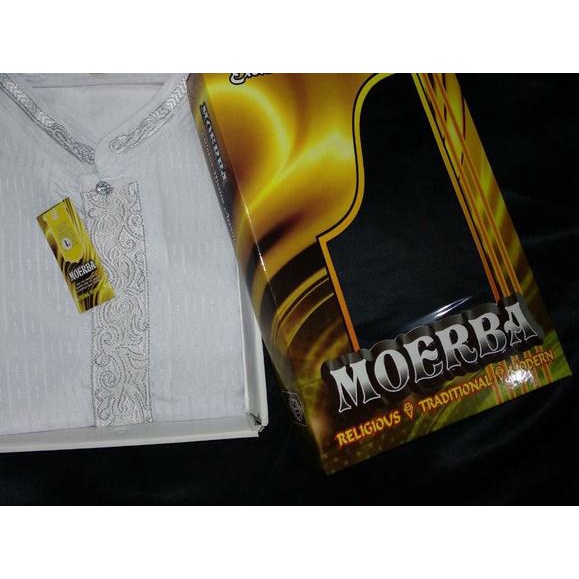 BAJU KOKO PUTIH Lengan Panjang Bonus Dus Tiap Kemeja - Maron, M