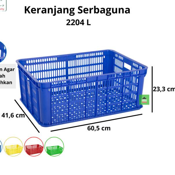 

Green Leaf Container Keranjang Industri Sebaguna 2204 L - Biru