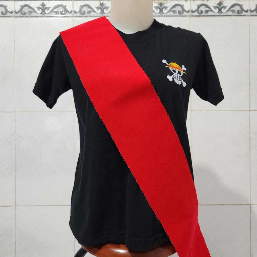 ( 1 Hari Jadi ) Selempang/Sash SABLON dan LOGO