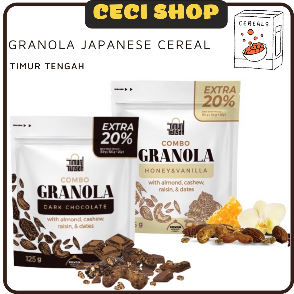 Jual GRANOLA JAPANESE CEREAL Granola Dark Chocolate Granola Vanilla