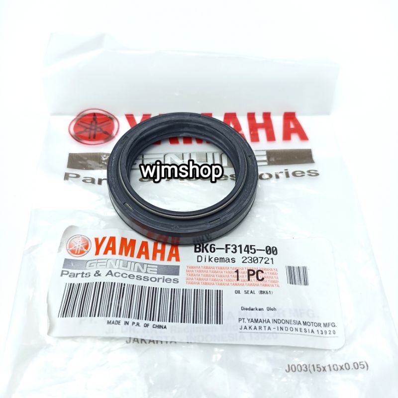 SEAL SIL SHOCK SHOCKBREAKER DEPAN R15 V3 MT15 MT25 USD NEW R25 USD BK6-F3145-00 ORIGINAL YGP YAMAHA 