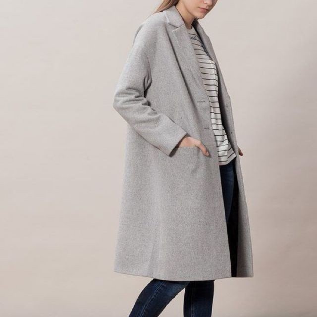 Jual Sewa Baju Winter Stradivarius Longline Smart Coat | Shopee Indonesia