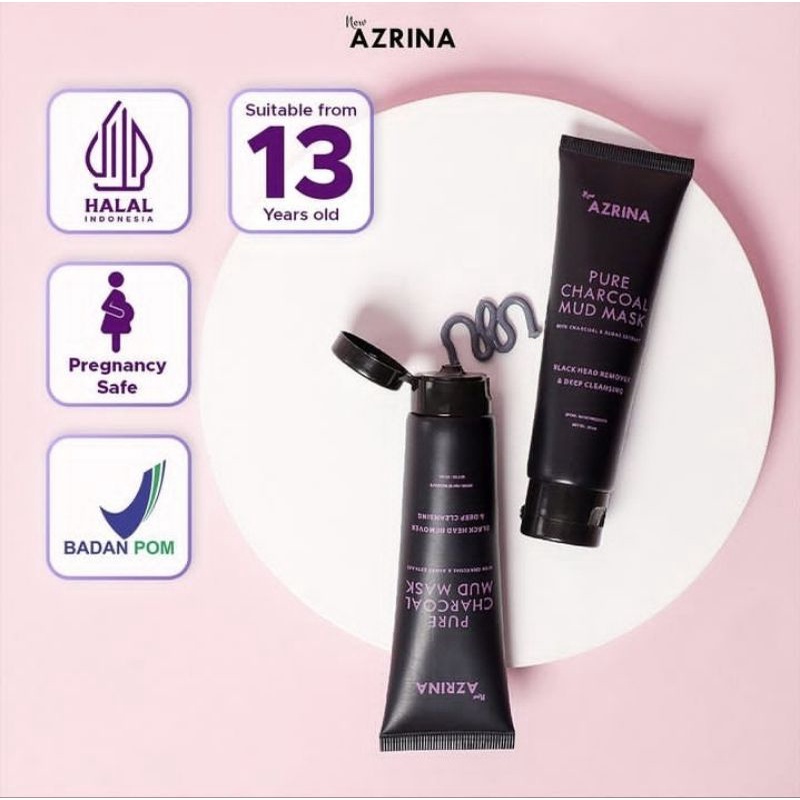 Azrina Pure Charcoal Mud Mask | Masker Wajah Azrina 50 ml