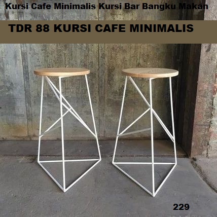 TDR88 / KURSI CAFE SEGITIGA MINIMALIS / BANGKU CAFE 88 / BANGKU COUNTER