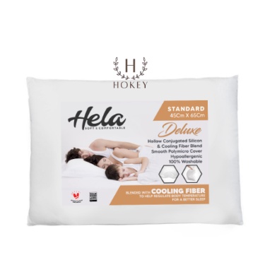 Bantal Hela Deluxe Standard Hollow Conjugated Silicon &amp; Cooling Fiber