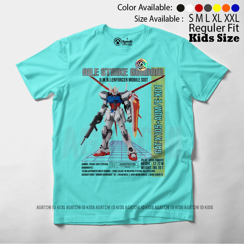 Baju Kaos Atasan Anak Laki - Laki Agatchi Motif Gundam GT -105