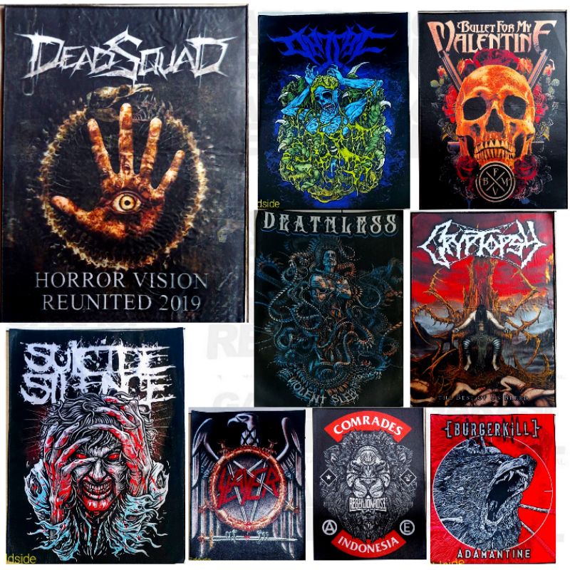 EMBLEM BAND PUNK EMBLEM MUSIK EMBLEM BAND METAL EMBLEM PUNK PACTH SABLON PACTH BORDIR EMBLEM PUNGGUN