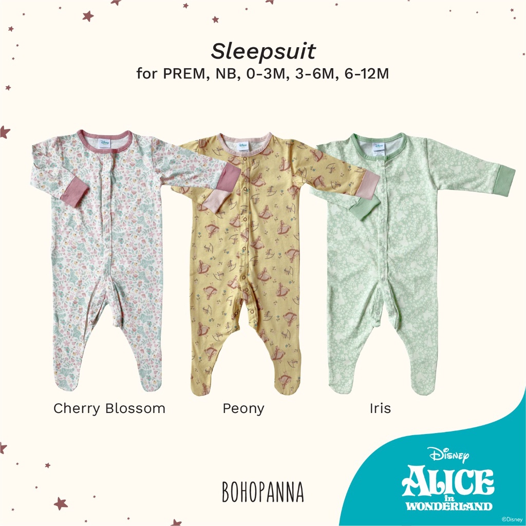 Baju Tidur Bayi Sleepsuit Jumper Piyama Anak Bohopanna Disney Prem Newborn 0 6 12 Bulan