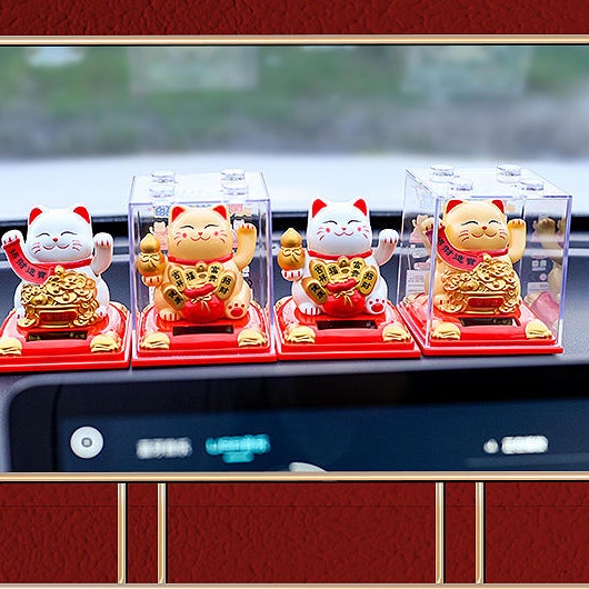 

Pajangan Kucing Maneki Box Akrilik Patung Hoki Tangan Goyang Rejeki Fu - RANDOM SAJA