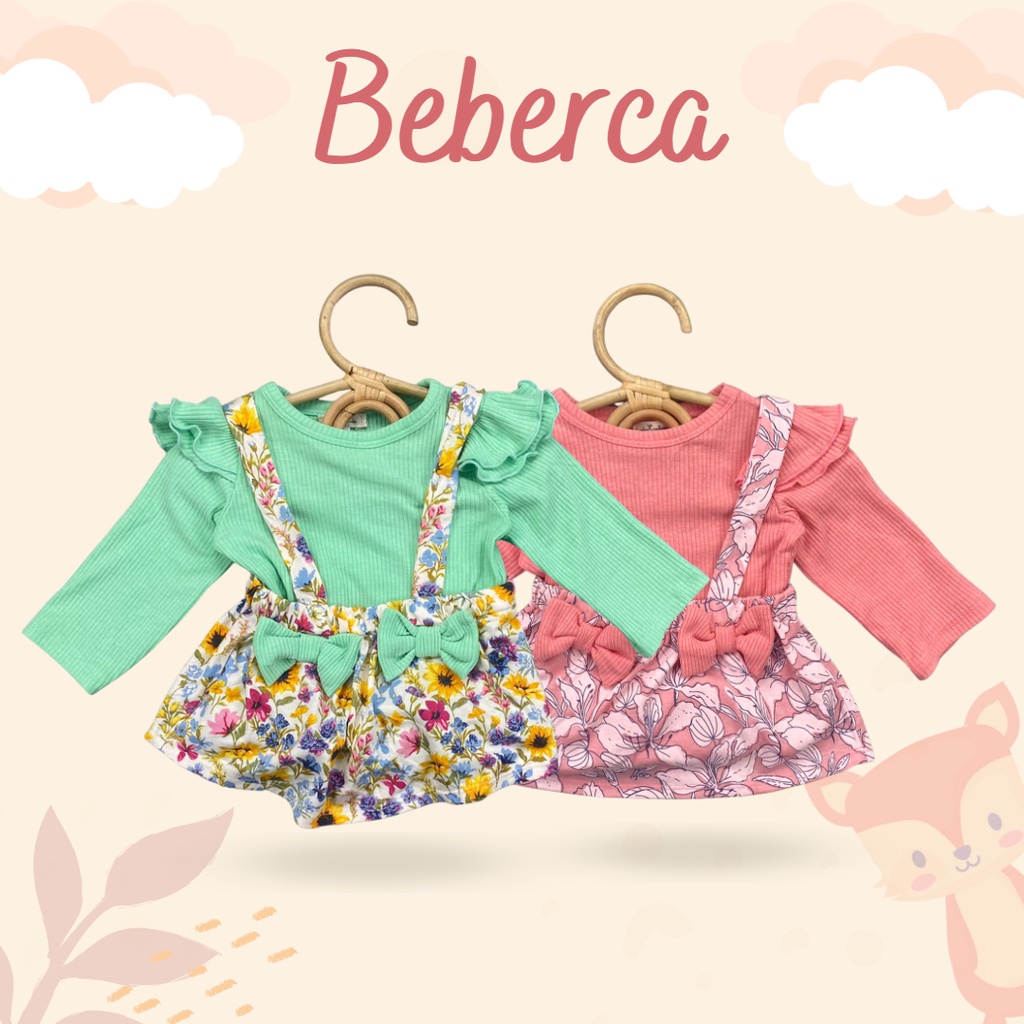 3-20BLN SET OVERALL BAYI BEBERCA JUMPER BAYI PEREMPUAN BY MYBEE (SNI)