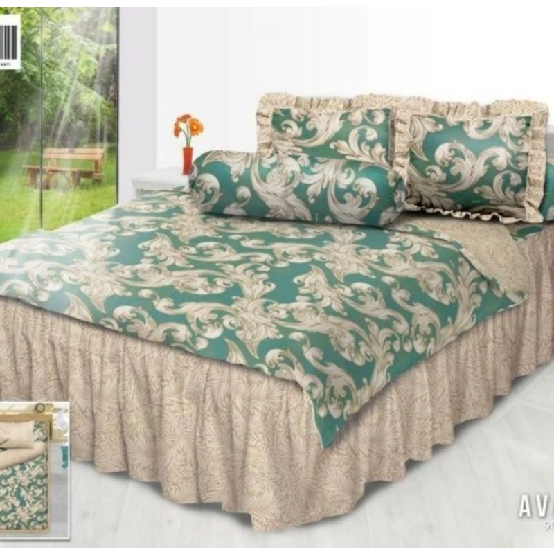 PL Bedcover Set Sprei My Love Rumbai Like New 180x200 Thrift Second Preloved