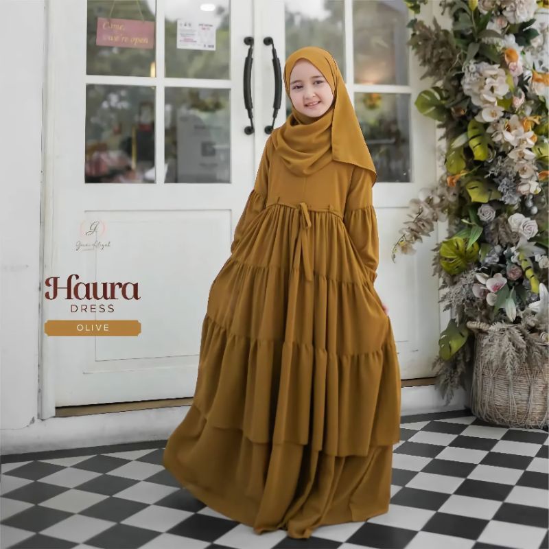 TERLARIS GAMIS ANAK PLUS HIJAB 7-12 TAHUN/ZAHRA KIDS/PAKAIAN MUSLIM ANAK PEREMPUAN/GAMIS NAISYA S M L/PAKAIAN MUSLIM ANAK PEREMPUAN/FAR MOSLEMSTORE