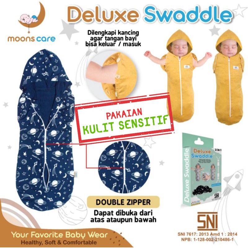 SNI DITA MOONSCARE BEDONG BAYI INSTAN MOTIF, BEDONG BAYI TANGAN LUCU, BEDONG DITA, BEDUNG BABY, BEDONG DELUXE bedungSNI Dita Moons Care Bedong Tangan Deluxe Bedong Bayi Instan Tangan Bisa Keluar Bedong Instan