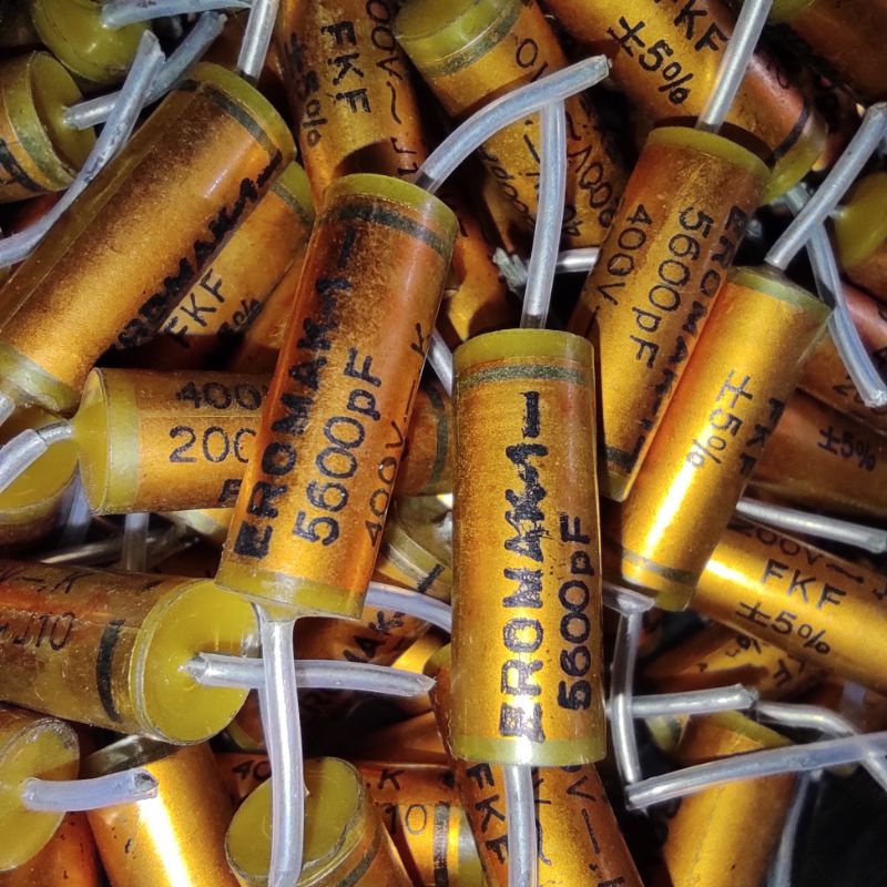 Eromak 1 5n6 5600pf 5,6nf 5.6nf kapasitor capacitor capasitor 5,6 5.6 nf 5600p 5600 pf ero axial aud