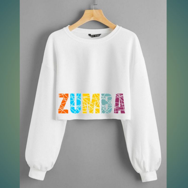 N2-SWEATER KROP  ZUMBA TERBARU