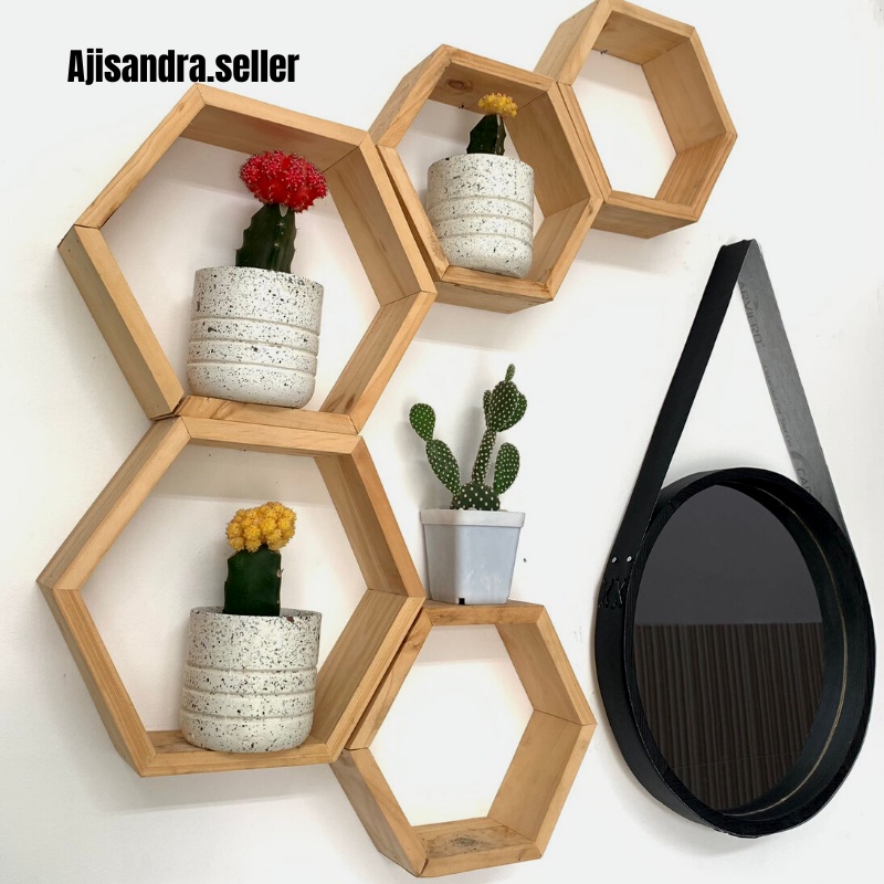 Kaca Bulat Dinding Aestetik Cermin Dinding Bundar Gantung Lingkaran Bulet Dekorasi Penghias Hiasan Kamar Tidur Cewek Rumah Ruang Tamu Toilet Mandi Aesthetic Rias Make Up Dandan Frame Bingkai Tebal Diameter 35CM Vintage Motif Kayu Premium Murah