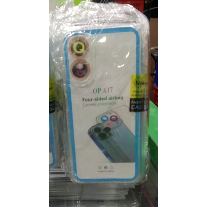 Softcase Oppo A17 4G Silikon Casing Selicon Case Bening Transparan Terasfaran Pelindung Pro Camera