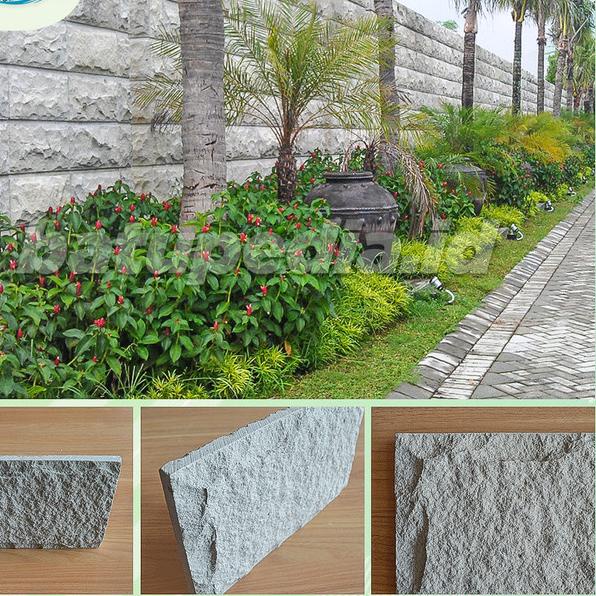 Batu Alam White Palimo Bobos RTA Untuk DInding Tekstur Alami - 15x30