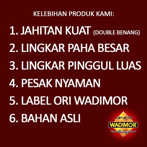 Celana Sarung Wadimor Pria