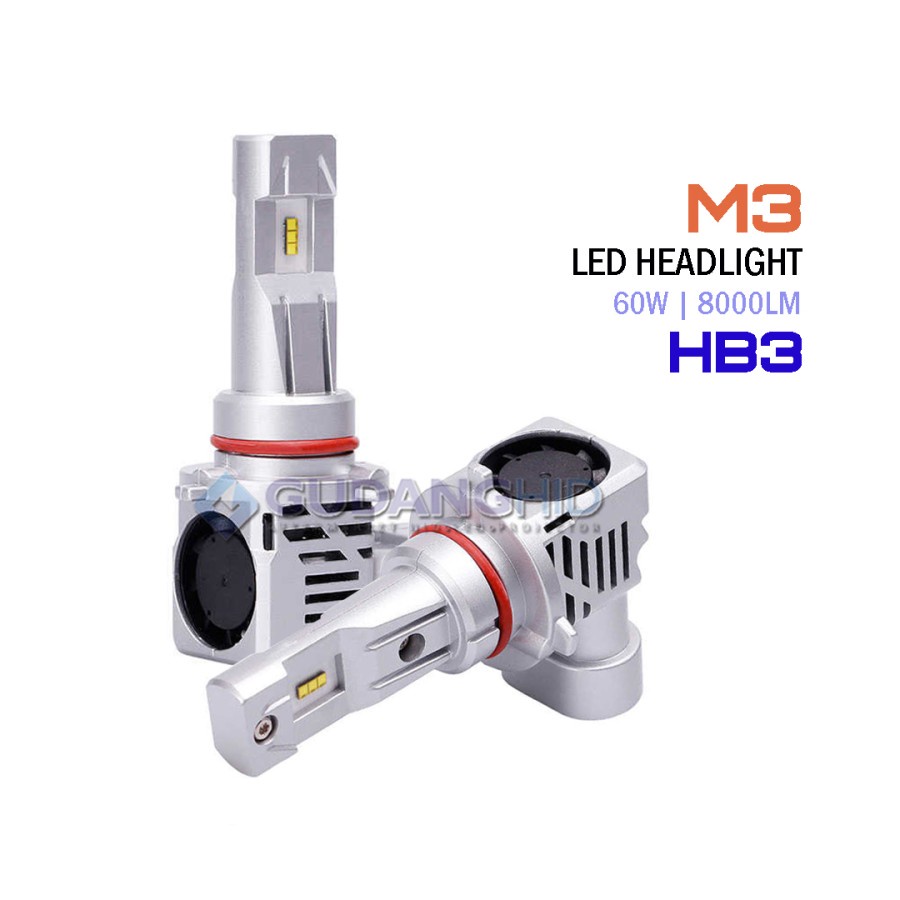 LED Mobil M3 Lampu Depan Luxeon ZES H1 H3 H4 H7 H11 HB3 HB4 HIR2 60W