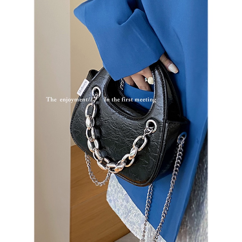 Suhao desain niche tas tangan wanita 2021 baru trendi fashion chain chain underarm bag all-match in single shoulder messenger bag