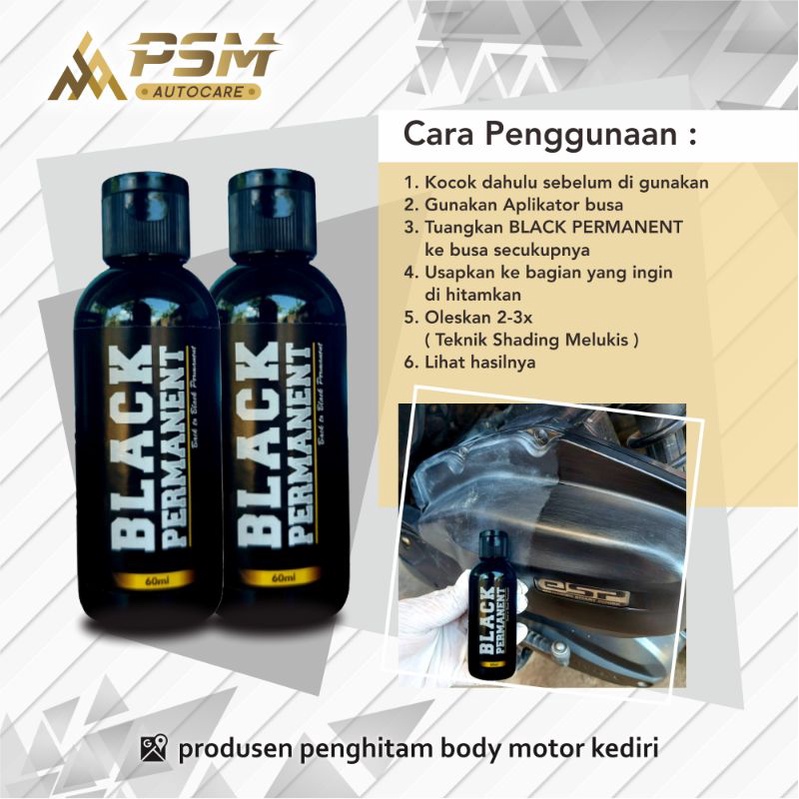 Penghitam body motor dan mobil permanent