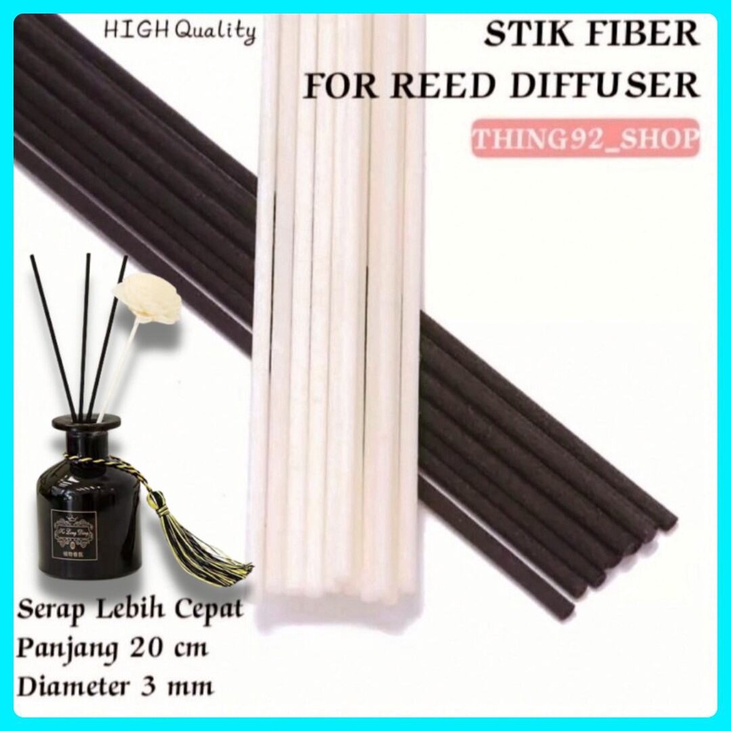 Botol Reed Diffuser 50ml/Rotan Reed Diffuser Stick Natural Premium Quality/Bunga Sola Wood Flowers Sola Flower