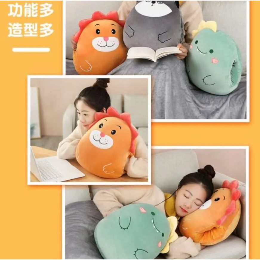 Boneka Bantal Selimut 2 in 1 Balmut Travel Bedcover Lipat Anak Karakter Lucu