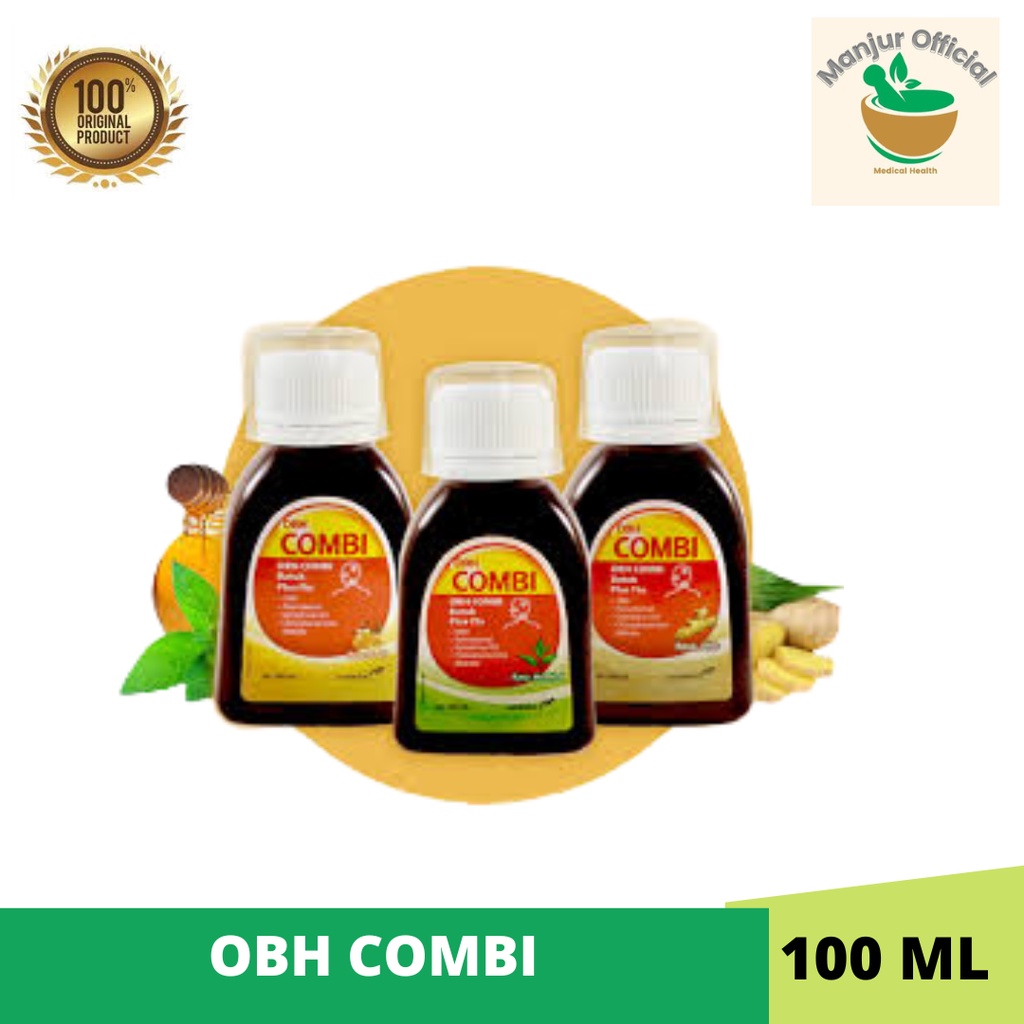 OBH Combi Plus Dewasa 100ml, 60ml Obat Batuk Demam Pilek