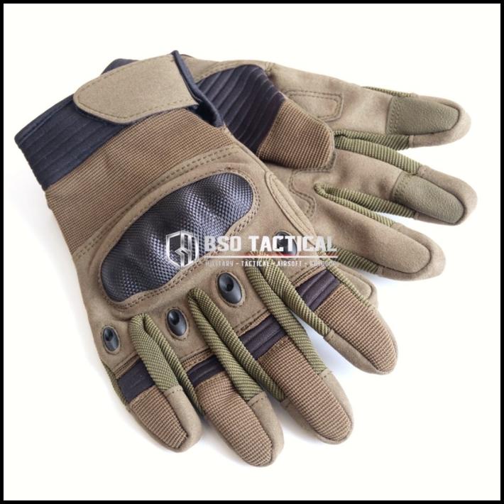 Cqb Sarung Tangan Tactical Outdoor Glove Full Finger Knuckle Protect