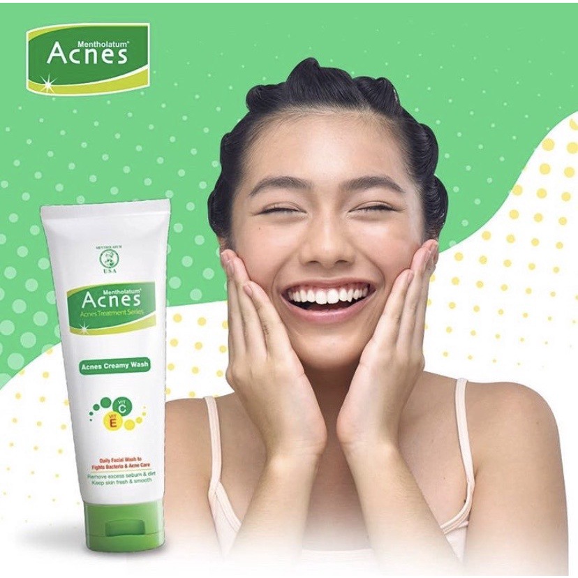 Acnes Creamy Wash Sabun cuci muka anti jerawat badan