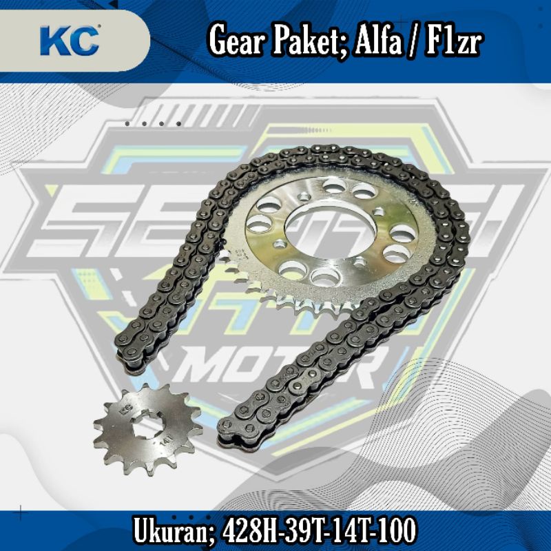 KC GEAR PAKET F1ZR / ALFA (428H-39T-14T-100L)