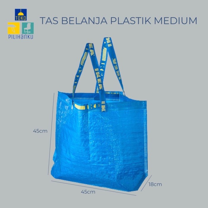 Tas Kantong Plastik Belanja/Shopping/Goodie Bag/Laundry Bag,Uk Medium