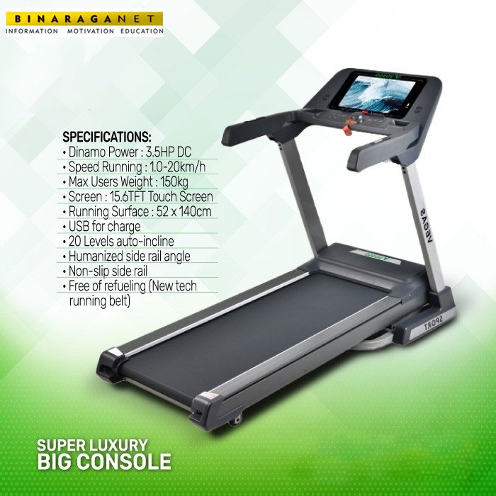 Treadmill Elektrik Vegas Vosgo Alat Fitness