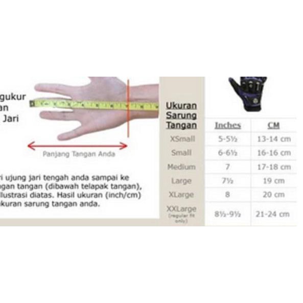 Sarung Tangan VINYX Motor Gloves Finger Touch ScreenFull MCS-01C Glov - MCS01C Biru, XL
