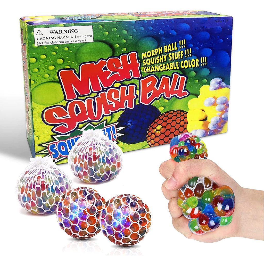 ELITE Mainan Squishy Mesh Ball Anti Stress Bola Anggur Ukuran Besar 6 cm