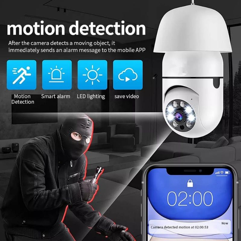 IP CAMERA CCTV 8MP APP V380 PTZ LAMPU CAMERA CCTV SPEED DOME MINI VIA WIFI 8MP