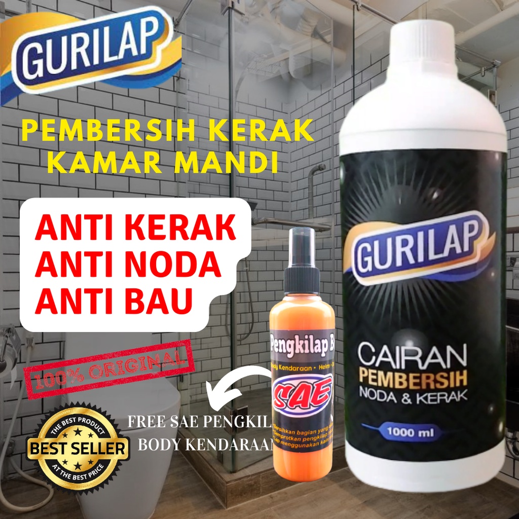 NEW/Gurilap Pembersih Keramik Kamar Mandi 100% ORIGINAL Fast Cleaner Extra Ajaib Penghilang Noda dan