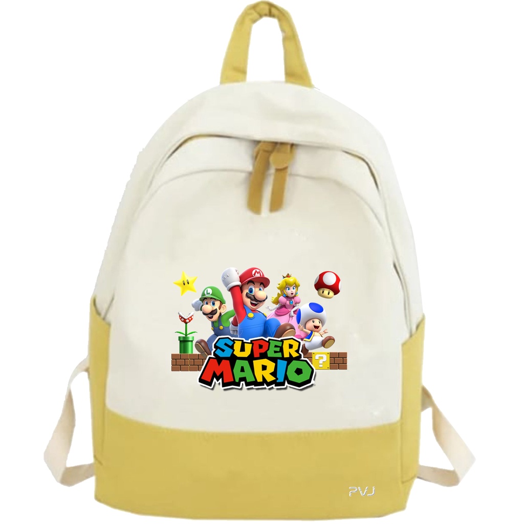 PVJ - Tas Super Mario bros Ransel Anak Sekolah Kids backpack