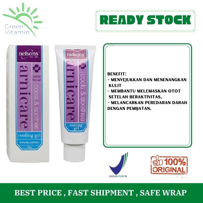 Nelsons Arnicare Cooling Gel Cools & Soothes 50gr 50 gr 50ml 50 ml