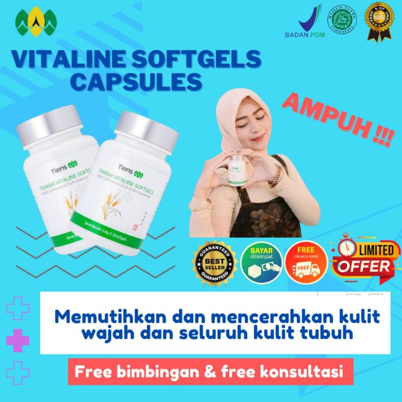 [BISA COD] PAKET PEMUTIH | pemutih badan vitaline softel Tiens Original 100% | Vitaline Indonesia